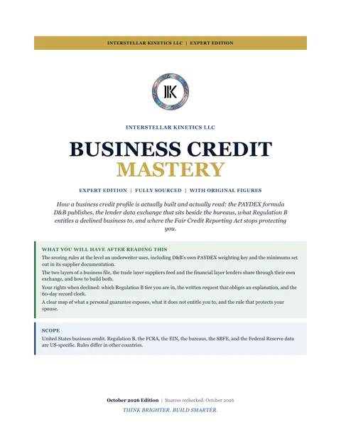 Cover of Business Credit Mastery
