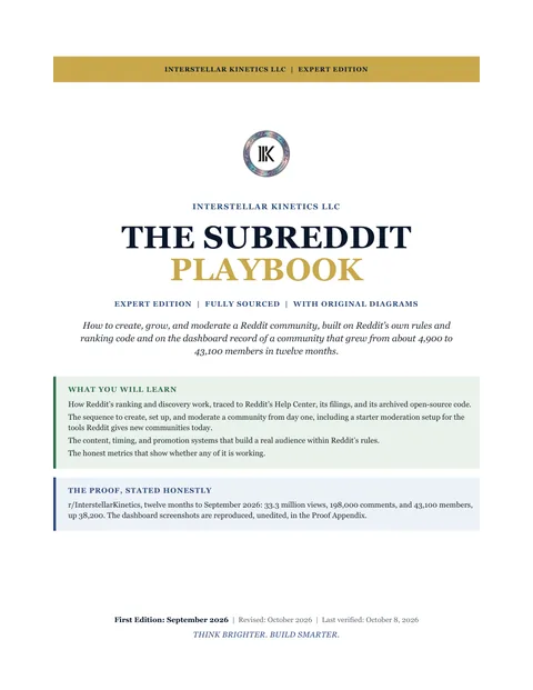Cover of The Subreddit Playbook