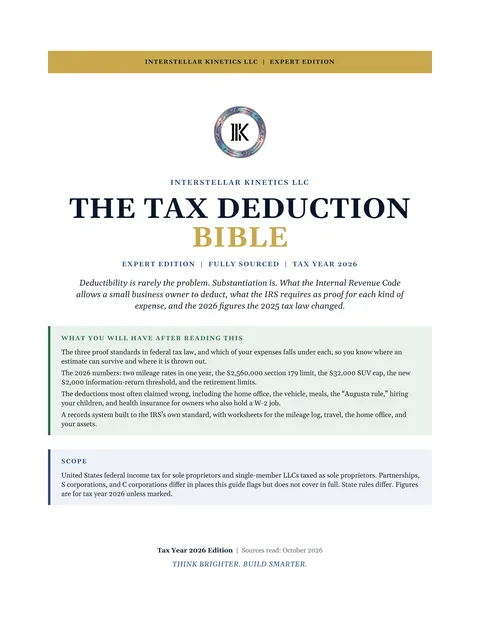 Cover of The Tax Deduction Bible